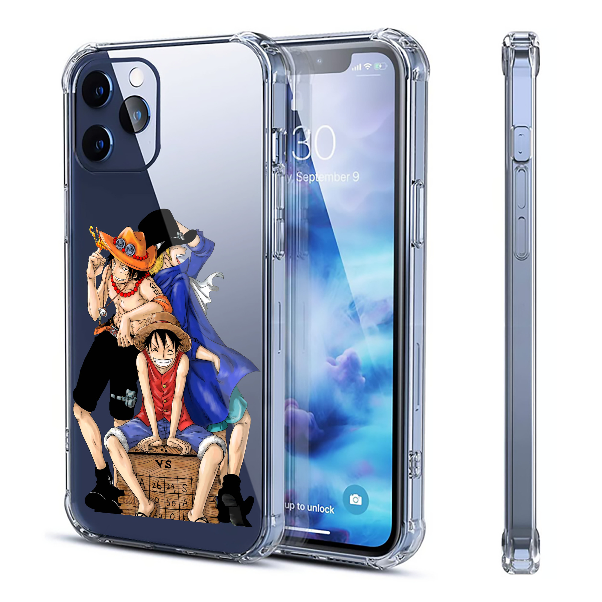 （画像用） ワンピース モンキー・D・ルフィ ONE PIECE Monkey D. Luffy 【iPhone 12シリーズ対応】透明スマホケース（クリアソフトケース）